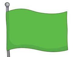 Green Beach Safety Flag