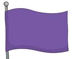 Purple Beach Safety Flag