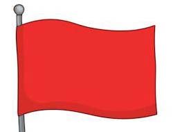 Red Beach Safety Flag